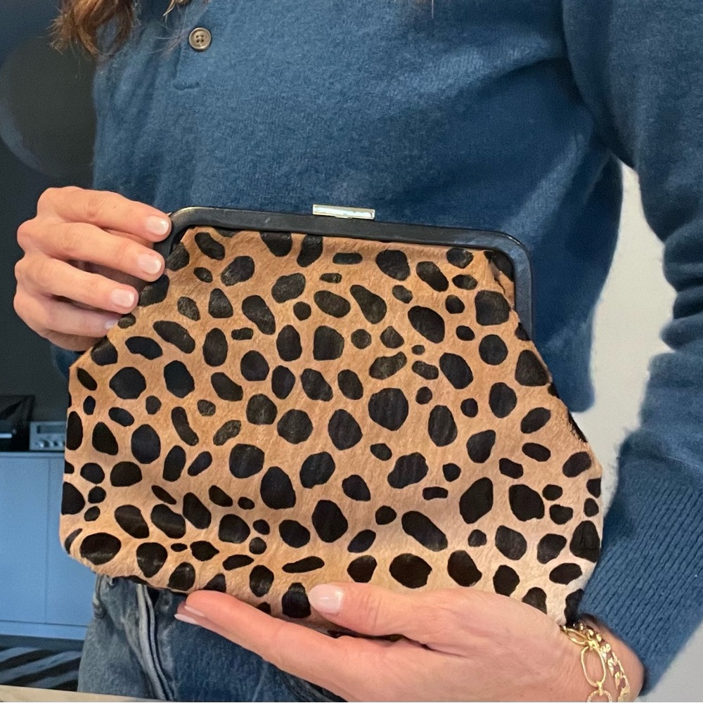 Clare V cheetah (pony hair) bag used maybe twice. Perfect condition.